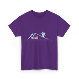 Ski Dad Skiing Dad T-Shirt - Purple