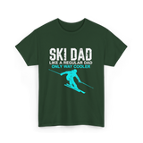 Ski Dad Skiing Dad T-Shirt - Forest Green