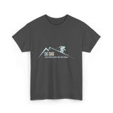 Ski Dad Skiing Dad T-Shirt - Dark Heather