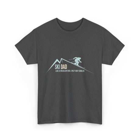 Ski Dad Skiing Dad T-Shirt - Dark Heather