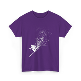 Ski Freestyle Skiing Winter Sports T-Shirt - Purple