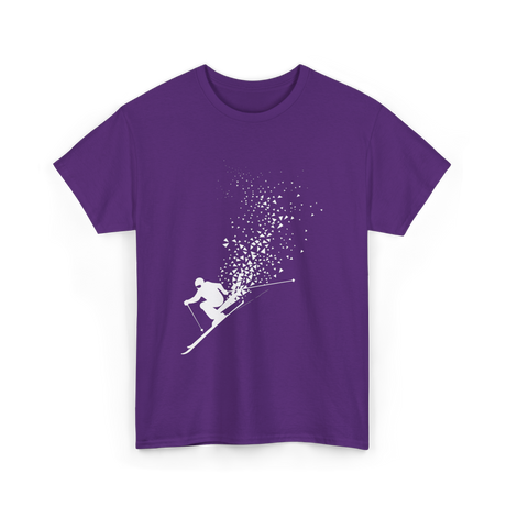 Ski Freestyle Skiing Winter Sports T-Shirt - Purple