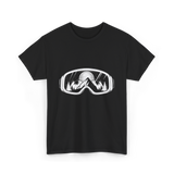 Ski Goggles Mountains Skiing Snow T-Shirt - Black