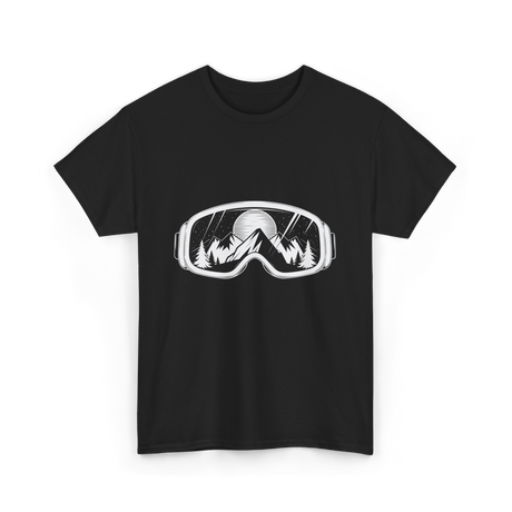 Ski Goggles Mountains Skiing Snow T-Shirt - Black