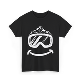 Ski Goggles Mountains Skiing T-Shirt - Black