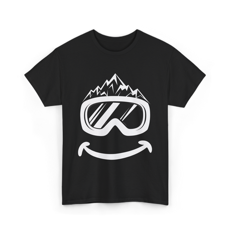 Ski Goggles Mountains Skiing T-Shirt - Black