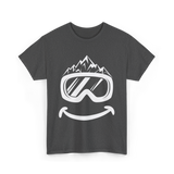 Ski Goggles Mountains Skiing T-Shirt - Dark Heather