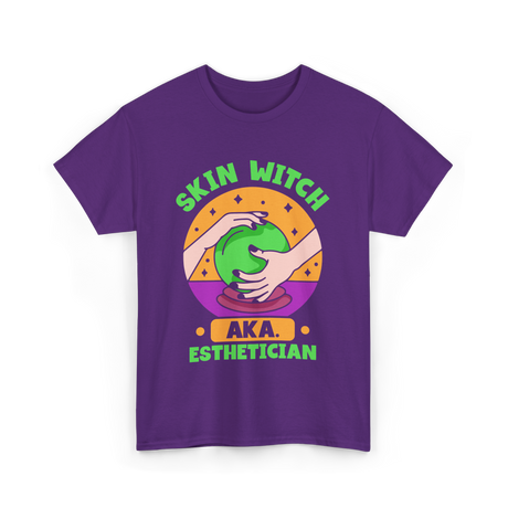 Skin Witch Aka Esthetician Skin Care T-Shirt - Purple