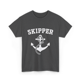 Skipper Anchor Boating Water Sports T-Shirt - Dark Heather