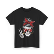 Skull with Sunglasses Skull T-Shirt - Black