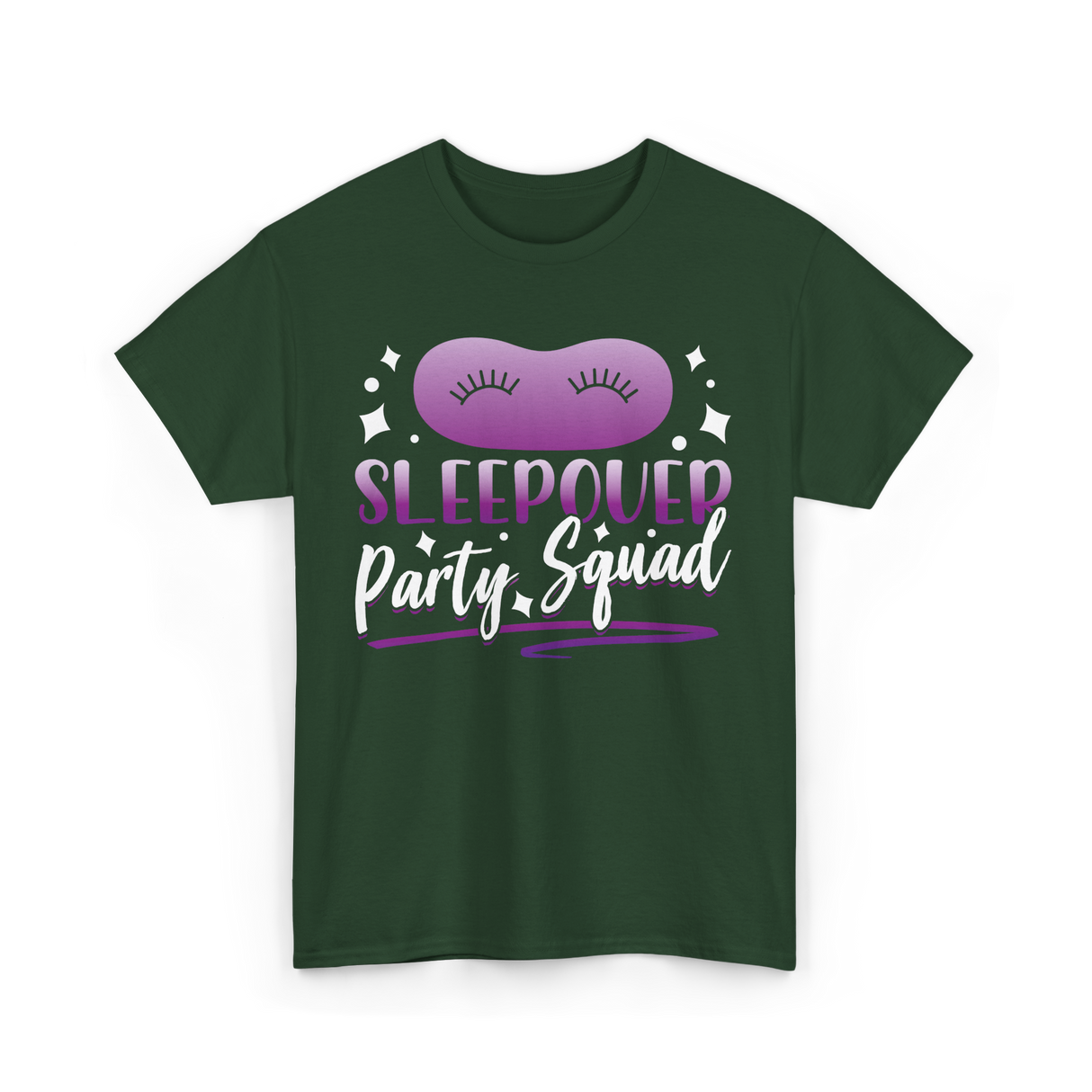 Sleepover Party Squad Sleepover Team T-Shirt - Forest Green