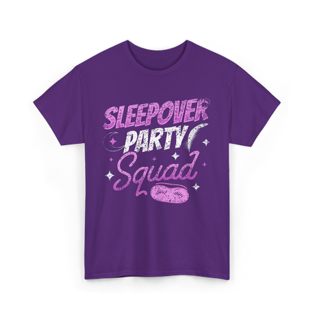 Sleepover Party Squad Team T-Shirt - Purple