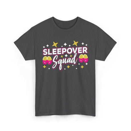 Sleepover Squad Overnight Party T-Shirt - Dark Heather