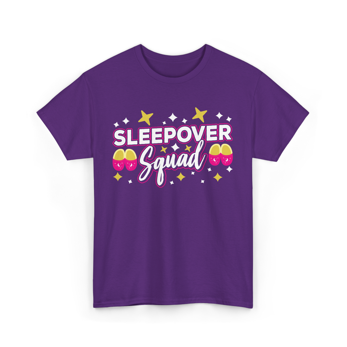 Sleepover Squad Overnight Party T-Shirt - Purple