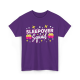 Sleepover Squad Overnight Party T-Shirt - Purple