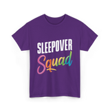 Sleepover Squad Pajama Party Friends T-Shirt - Purple