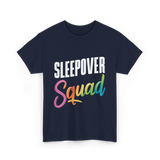 Sleepover Squad Pajama Party Friends T-Shirt - Navy