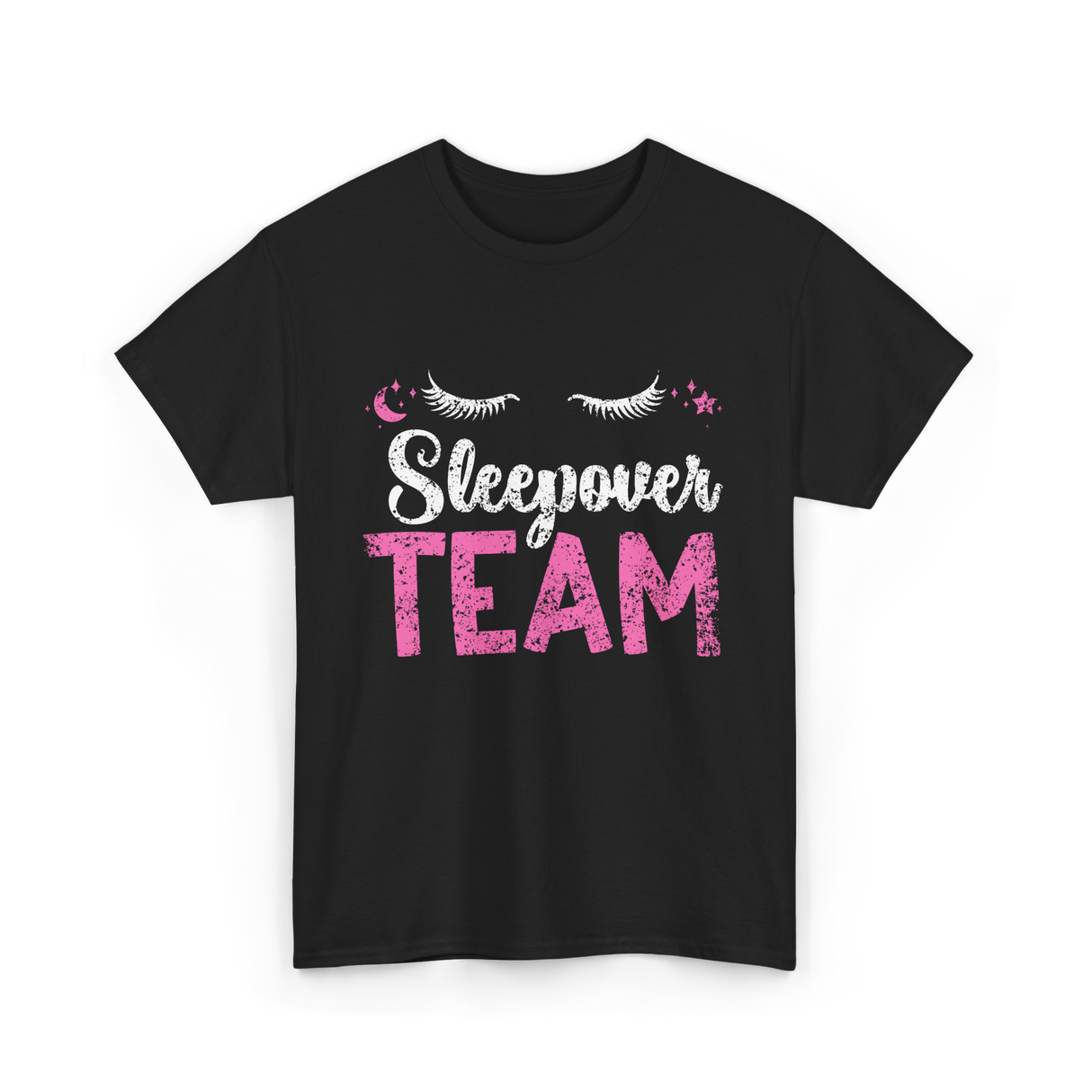 Sleepover Team Party Night T-Shirt - Black