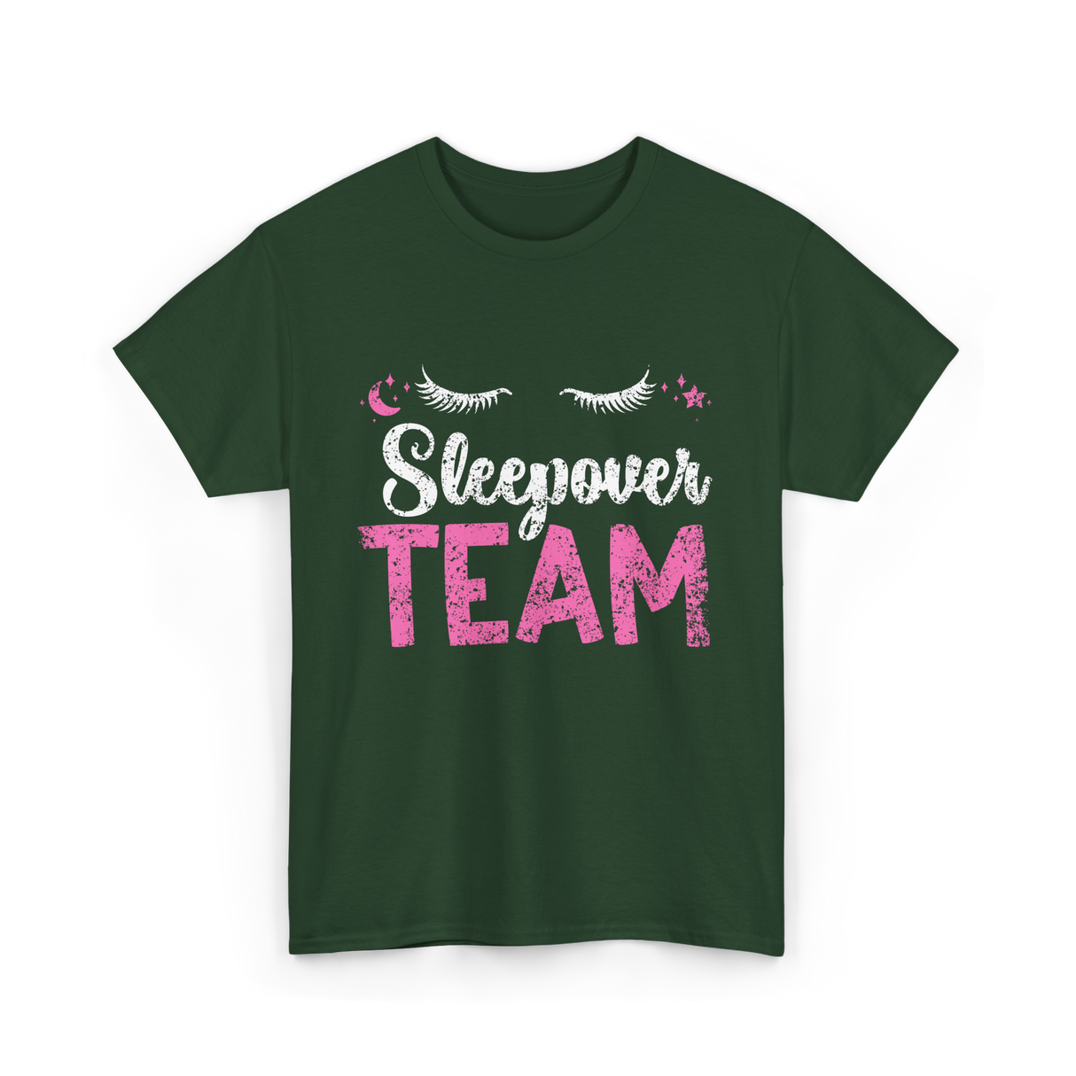 Sleepover Team Party Night T-Shirt - Forest Green