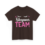 Sleepover Team Party Night T-Shirt - Dark Chocolate