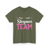 Sleepover Team Party Night T-Shirt - Military Green