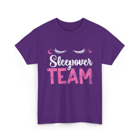 Sleepover Team Party Night T-Shirt - Purple