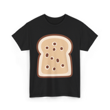 Sliced Bread Toast Bread T-Shirt - Black