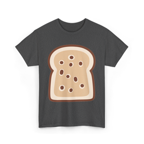 Sliced Bread Toast Bread T-Shirt - Dark Heather