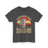 Sloth Hiking Team Hiking Enthusiast T-Shirt - Dark Heather