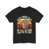 Sloth Hiking Team Sloth T-Shirt - Black