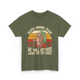 Sloth Hiking Team Sloth T-Shirt - Military Green