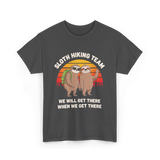 Sloth Hiking Team Sloths Adventure T-Shirt - Dark Heather