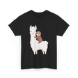 Sloth Riding Llama Sloth T-Shirt - Black