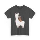 Sloth Riding Llama Sloth T-Shirt - Dark Heather