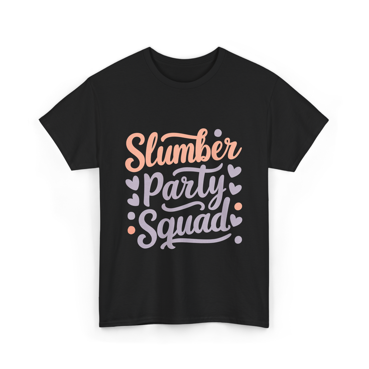 Slumber Party Squad Sleepover T-Shirt - Black