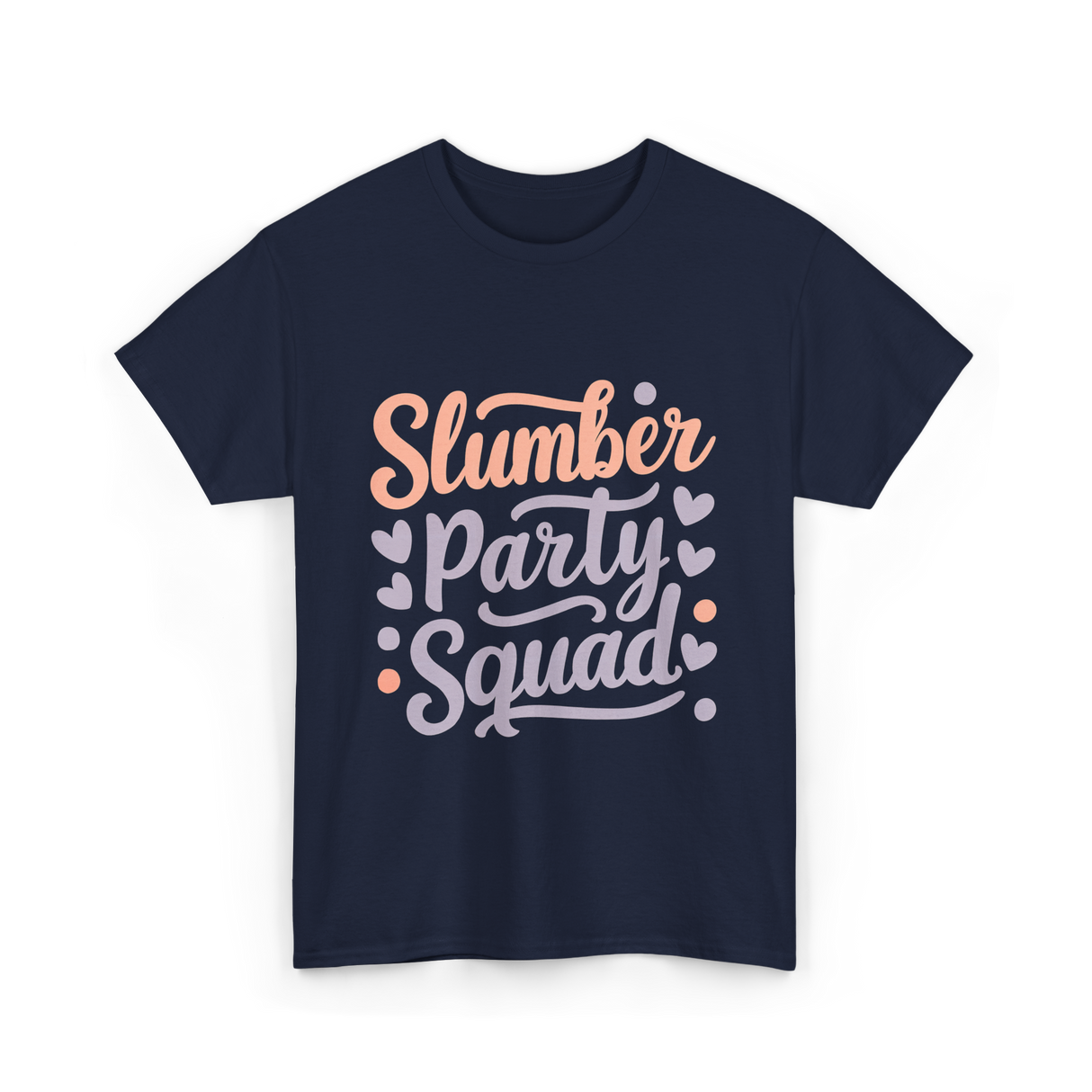 Slumber Party Squad Sleepover T-Shirt - Navy