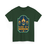 Smile It's Ramadan T-Shirt - Forest Green