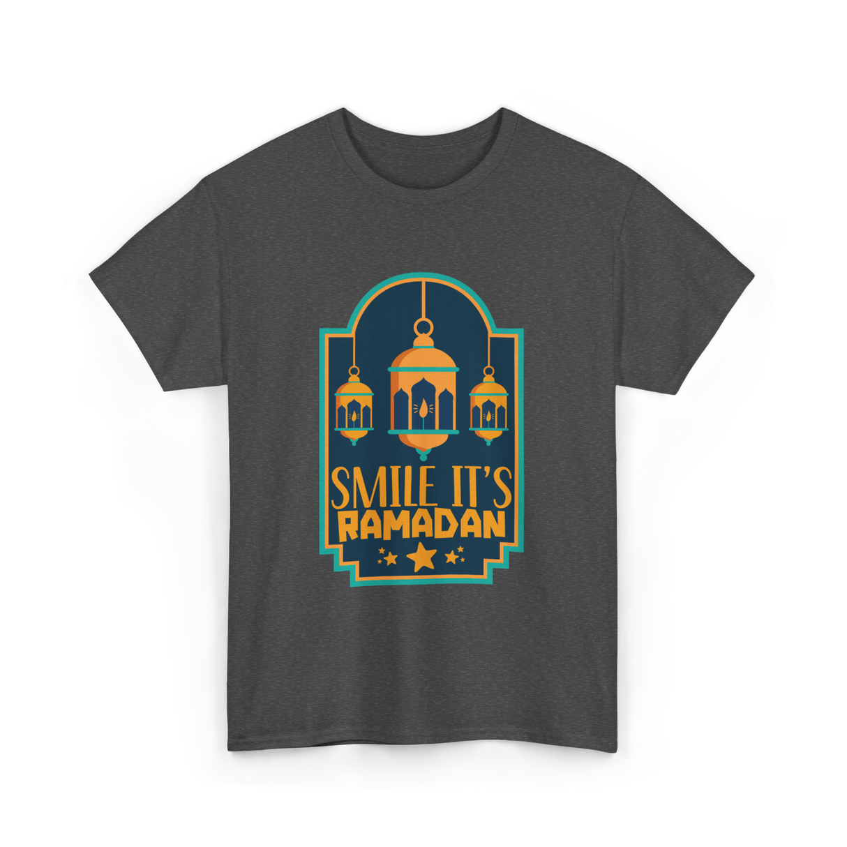 Smile It's Ramadan T-Shirt - Dark Heather