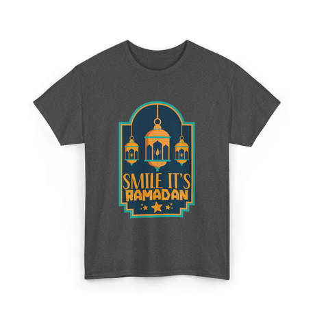 Smile It's Ramadan T-Shirt - Dark Heather