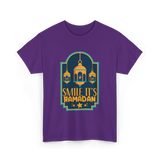 Smile It's Ramadan T-Shirt - Purple