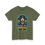 Smile It's Ramadan T-Shirt - Military Green