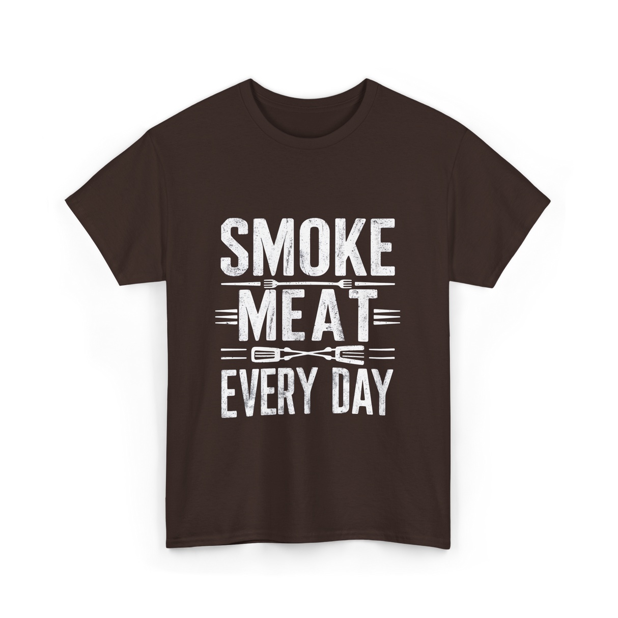 Smoke Meat Every Day Meat T-Shirt - Dark Chocolate