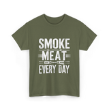 Smoke Meat Every Day Meat T-Shirt - Military Green