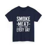 Smoke Meat Every Day Meat T-Shirt - Navy