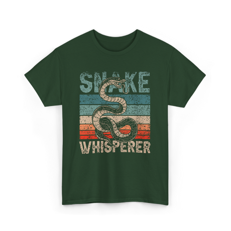 Snake Whisperer Snakes Animal T-Shirt - Forest Green