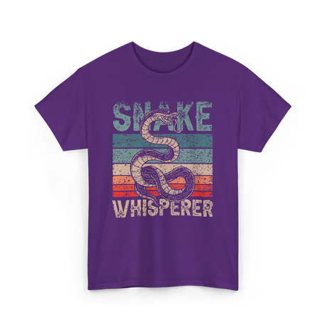 Snake Whisperer Snakes Animal T-Shirt - Purple