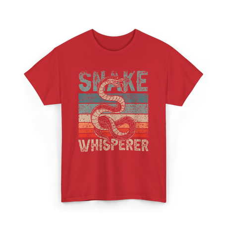 Snake Whisperer Snakes Animal T-Shirt - Red