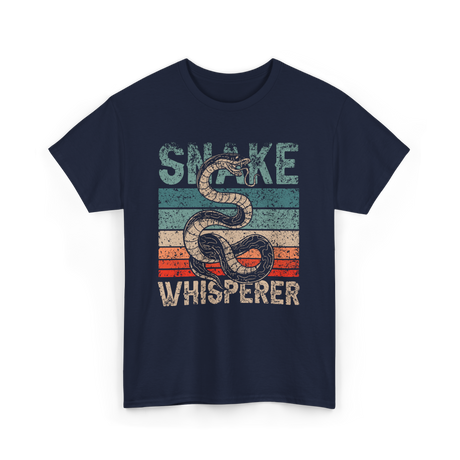 Snake Whisperer Snakes Animal T-Shirt - Navy