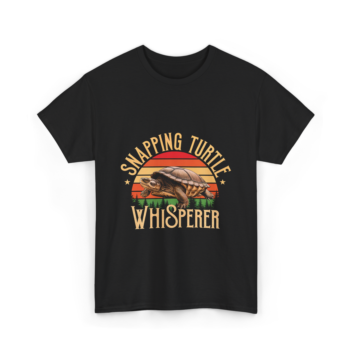 Snapping Turtle Whisperer Snapping Turtle T-Shirt - Black