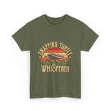 Snapping Turtle Whisperer Snapping Turtle T-Shirt - Military Green